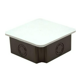 Kötődoboz komplett 150mm x 150mm x fekete műanyag IP44 kábel/cső Müdk BUDVILL
